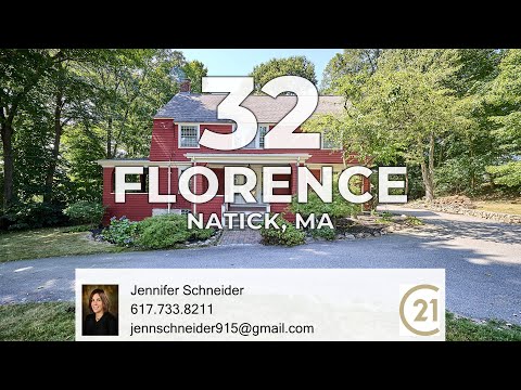 32 Florence Street, Natick, MA home video tour