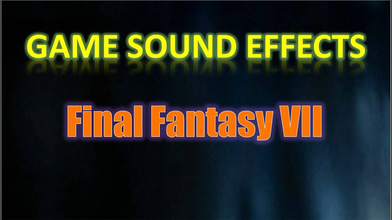 Final Fantasy VII Sound Effects - Cursor Error - YouTube