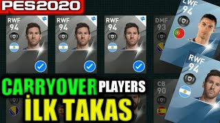 CARRYOVER Yeni Özelliği !! PES 2020 MOBİLE İLK KEZ TAKAS !!