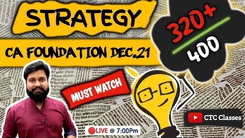 CA Foundation Dec 21 Strategy I 320 MARK