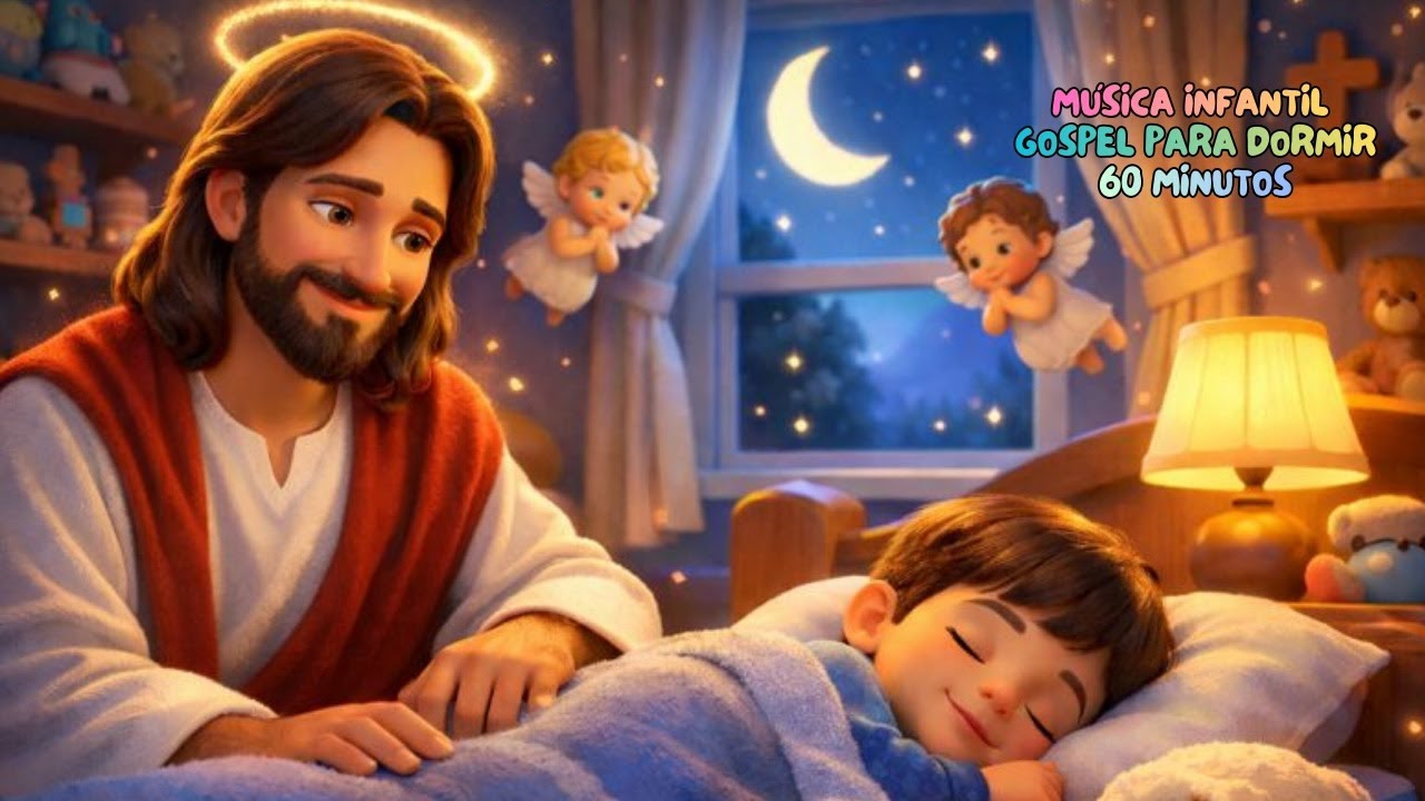 Canções de Ninar Cristãs | 1 Hora de Música Infantil Calmante | Promessas de Paz com Jesus