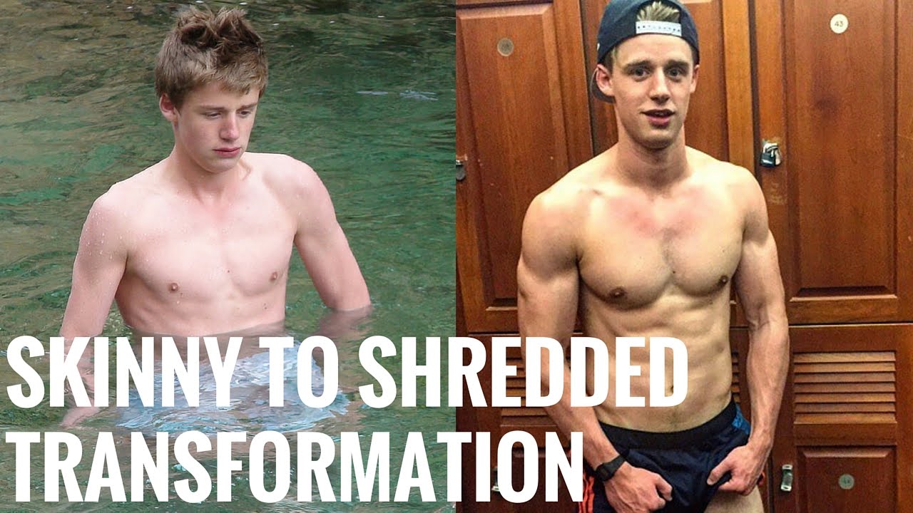 Motivational Skinny To Shredded Teen Body Fitness Transformation 