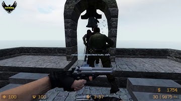 ZOMBIE ESCAPE ROUND ON COUNTER-STRIKE: SOURCE, map: ze_pirates_port_royal, LEVEL 2,  CSS