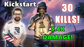 Eu Kickstart - 30 Solo Kills 3.4K Damage - Squads - Pubg