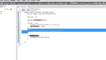 Beginners Java, Lesson 6, Simple if statements and boolean variables