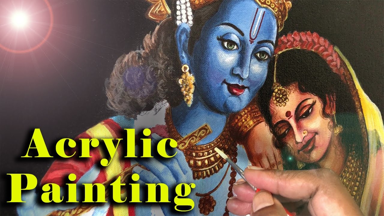 Radha Krishna Painting for beginners | Easy step by step tutorial