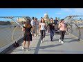 LIVELY LONDON WALK - Blackfriars Station to St Paul’s Cathedral crossing Millennium Bridge