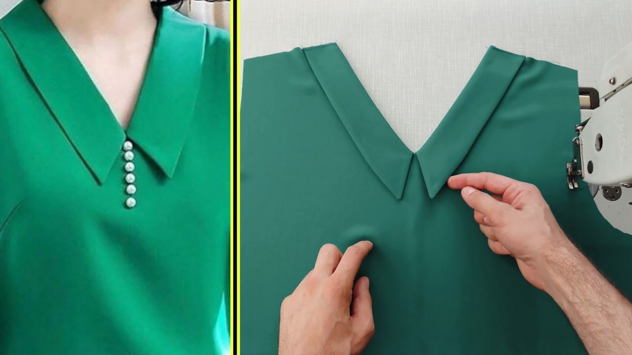 ⛔️ V neck sewing tricks and secrets worth knowing ✅️ Tailor Nour 🤩