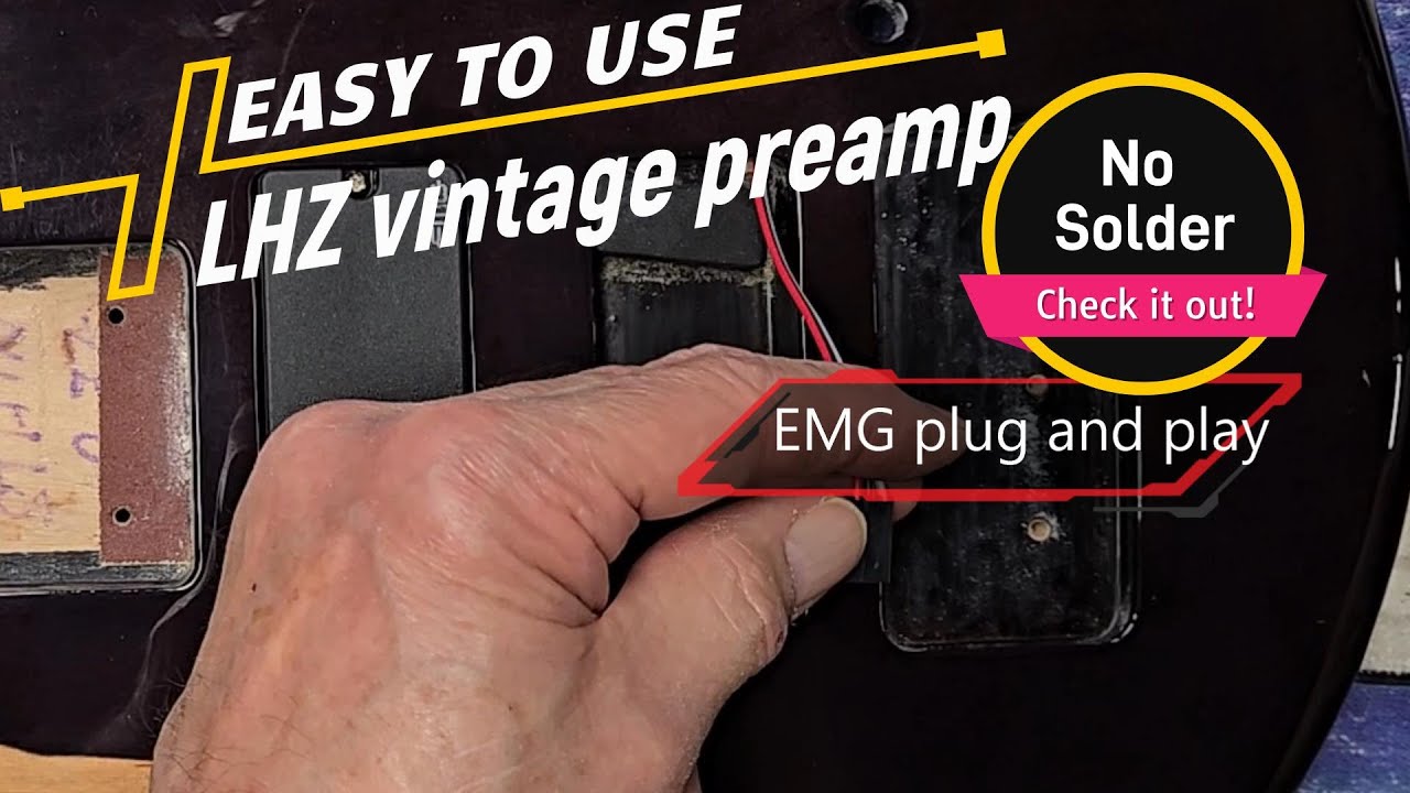 EMG plug & play install featuring the LHZ bass preamp!