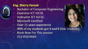 Eng.Sherry Farouk - ICT IGCSE - November 2020 #shortsvideo