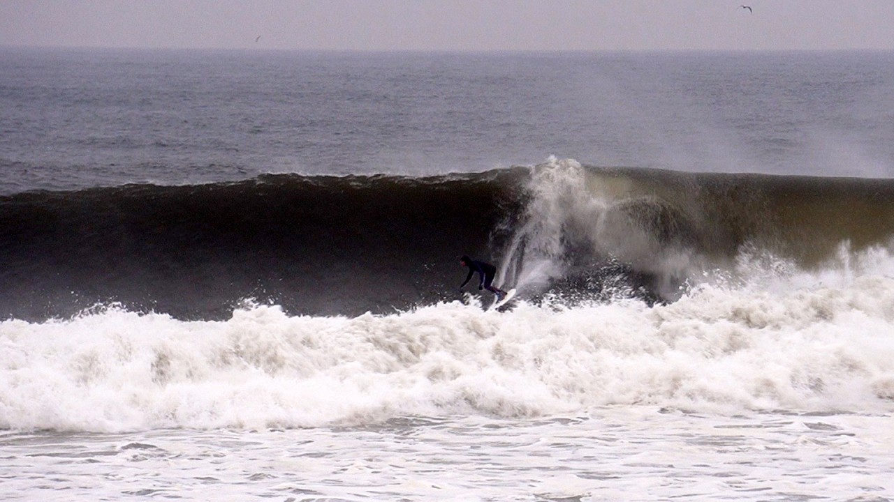 Freezing 32° Water & Bombing Surf in New Jersey