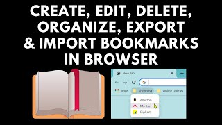 Celebrity Browser Bookmarks - Create, Edit, Delete, Organize, Export & Import Wealth