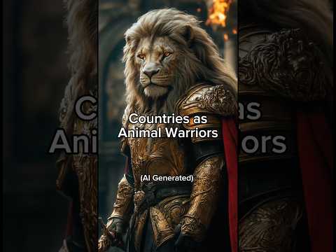 Countries as Animal Warriors | Ai Generated