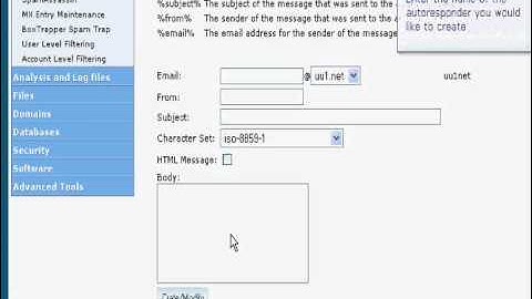 Creating an autoresponder tutorial