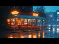 Rain Ambience in an American-Style Restaurant☔ Lofi Rain Sounds to Calm, Relax & Sleep🌧️ Rain Sounds