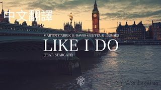 中文翻譯Like I Do Lyrics David Guetta, Martin Garrix & Brooks