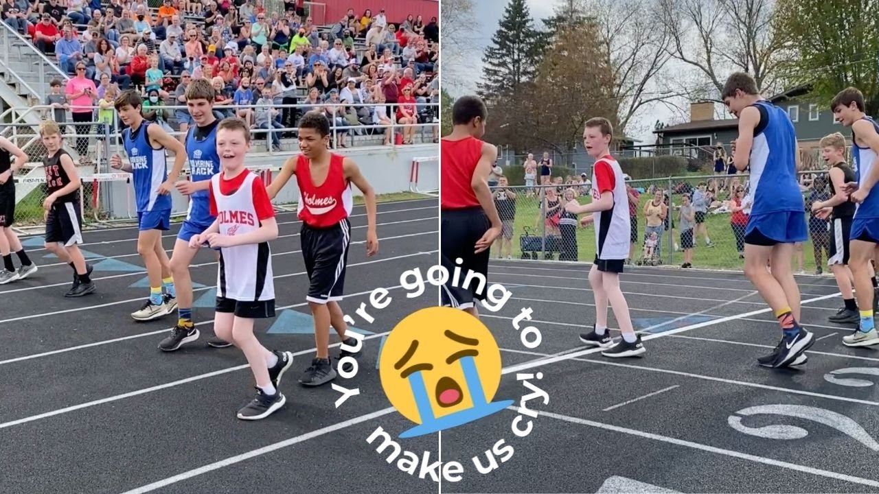 Runners Cheer On Boy With Special Needs To Win Race