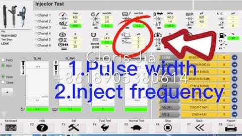common rail test bench system introduction  injector testing screen
