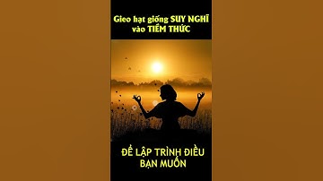 Lập trình Tiềm Thức và Gieo các suy nghĩ về điều bạn  muốn vào Tiềm Thức