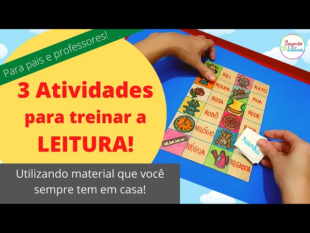 JOGOS de Palavras para treinar LEITURA e ESCRITA - Fazendo Leitura