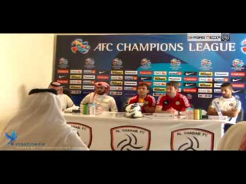 حصري مؤتمر مدرب الجزيرة الاماراتي قبل لقاء الشباب