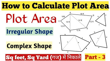 How to calculate very complex & irregular Land area || How to calculate land area in square feet.