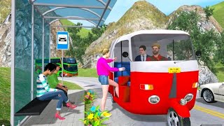 Offroad School Tuk Tuk Auto Rickshaw Driving Simulator Game | School Rickshaw Simulator screenshot 5