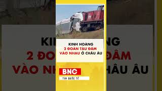 Horrifying: 2 trains collide in Europe #shorts