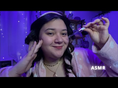 ASMR | arrume-se COMIGO pra DORMIR! ✨💆🏻‍♀️(cabelo, skin care e bate papo) 