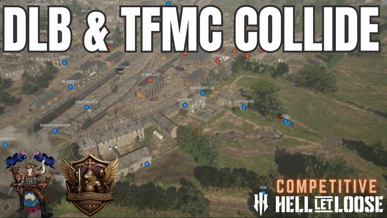 Hell Let Loose Competitive Highlights -  TFMC vs DLB - Carentan Train Station - Winter War League