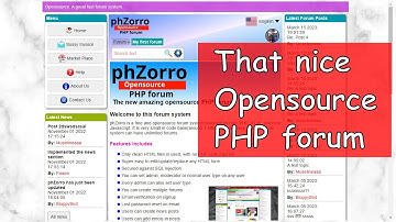 phZorro PHP forum - Demo 3