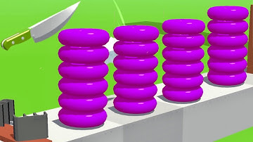 Max Levels🪓Slice it All🪓Very Satisfying Relaxing ASMR Slicing GAME Big Update HTX120