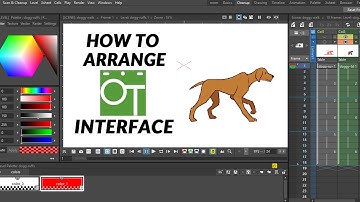 How to arrange OpenToonz interface (