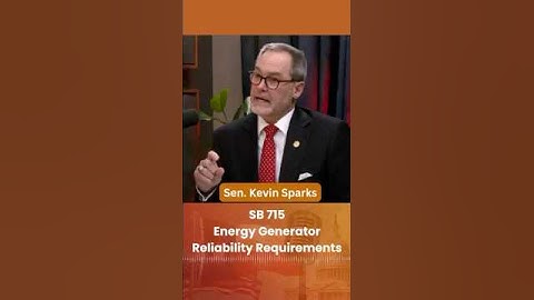Generator Reliability Requirements | Sen. Sparks - SB 715