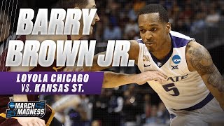 Kansas State's Barry Brown scores 14 points in the Elite 8