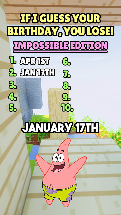 Which birthday was yours? 😂👀❓#brainteasers  #spongebob  #mindgames