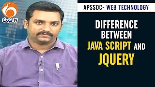 Difference Btw Java Script and  jQuery | Web Technology - 25  | APSSDC | MANATV