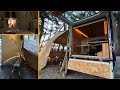 【車中泊キャンプ】炎と車中泊。薪ストーブで過ごすあたたかな夜【CHANGE MOORE】 車中泊/秘密基地/オートキャンプ/CarCamping/パネルバン/軽トラック