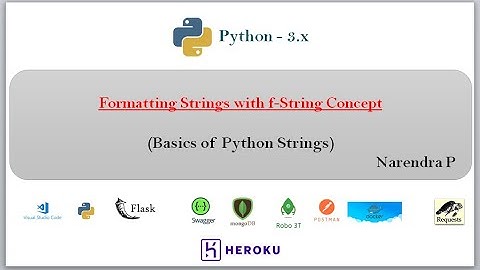 Formatting Strings with f-string | f string of python | video-21
