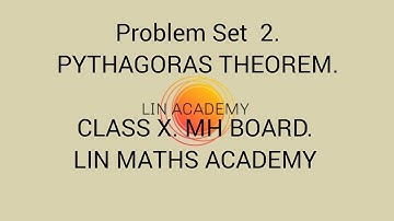 PYTHAGORAS THEOREM. PROBLEM SET.