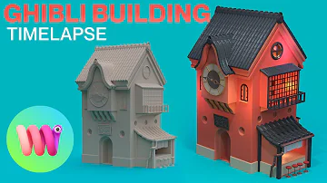 EASY 3D: Creating a Ghibli inspired Building in Womp