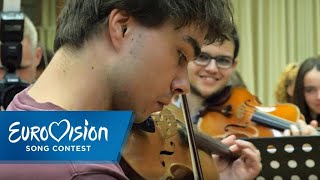 Alexander Rybak probt mit dem Musiknachwuchs | Eurovision Song Contest