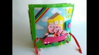 Развивающая книжка #8 "Свинка Пеппа"/ Quiet book #8 "PEPPA PIG" Развивающая книжка #8 "Свинка Пеппа"/ Quiet book #8 "PEPPA PIG"