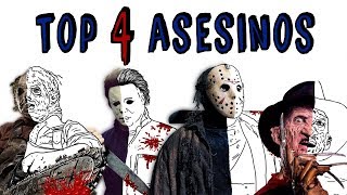 TOP ASESINOS DE CINE | Draw My Life 🔪 Freddy Krueger vs Jason vs Michael Myers vs Leatherface