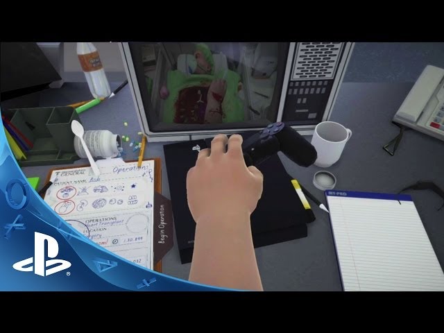 Surgeon Simulator PS4 - Cirurgia no corredor do hospital, PARECE O