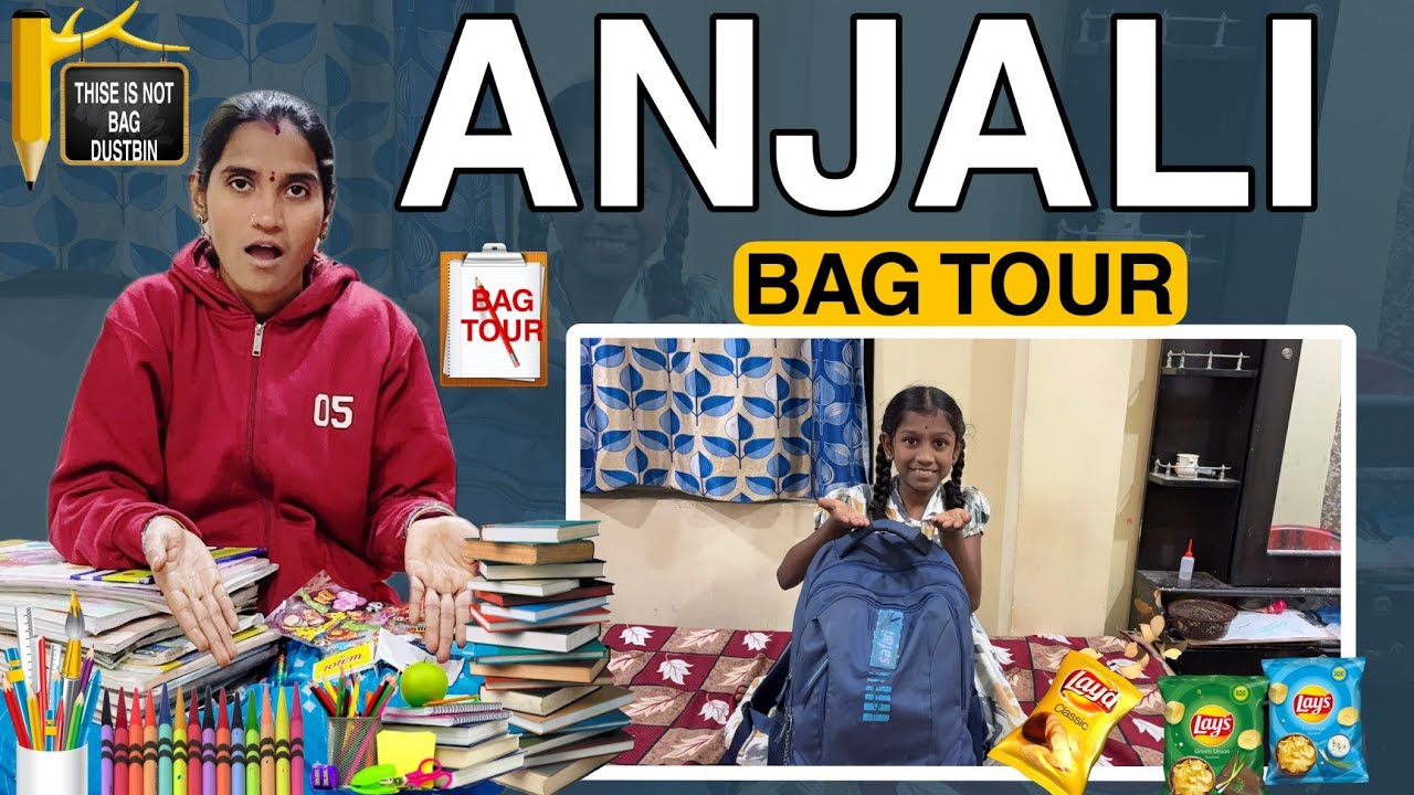 ANJALI BAG TOUR చూసేయండి అది Bag కాదు dustbin ఫ్రెండ్స్ 🤣🤣||