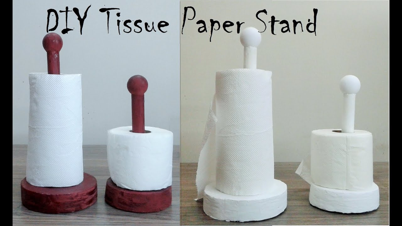 DIY Yarn Holder Made From a Toilet Paper Stand - Make