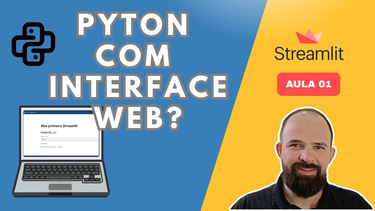 🚀 Aula 01 | COMO Criar Seu Primeiro App em Python com Streamlit | Passo a Passo!
