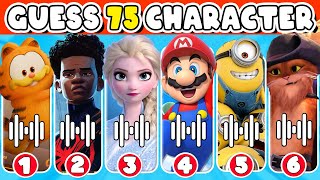 Guess Who's Singing ?| Guess The 75 Character| Disney Quiz, Netflix , Spider Man, Super Mario Bros