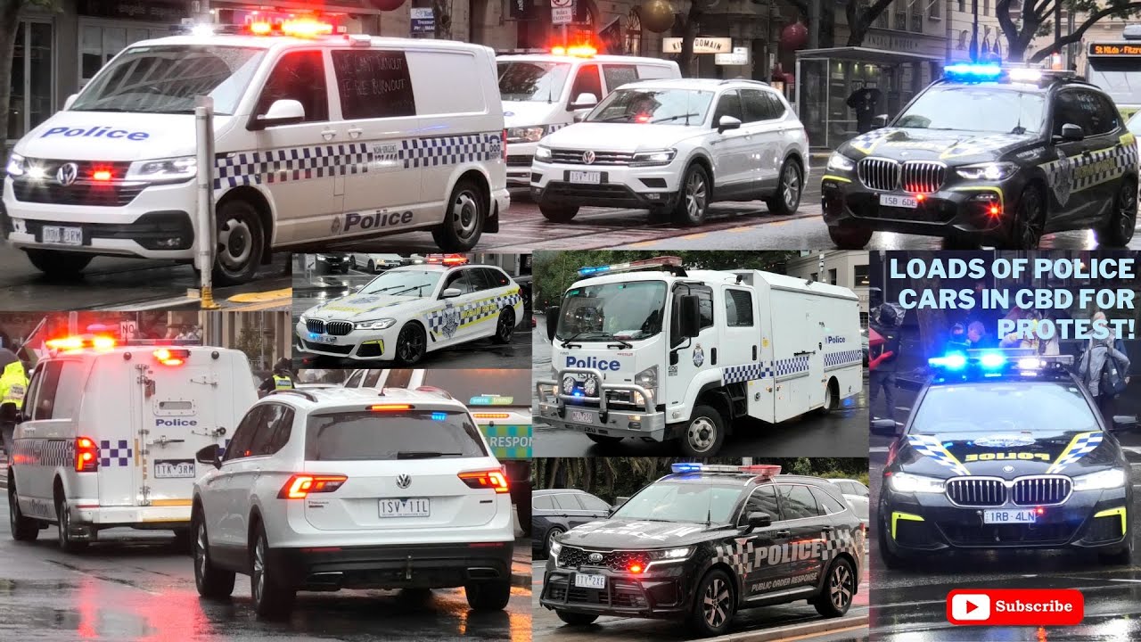 Vicpol Riot *6 CAR CONVOY* VICPOL // PORT, CIU, GD & HWP - Escorting Protest | # ...